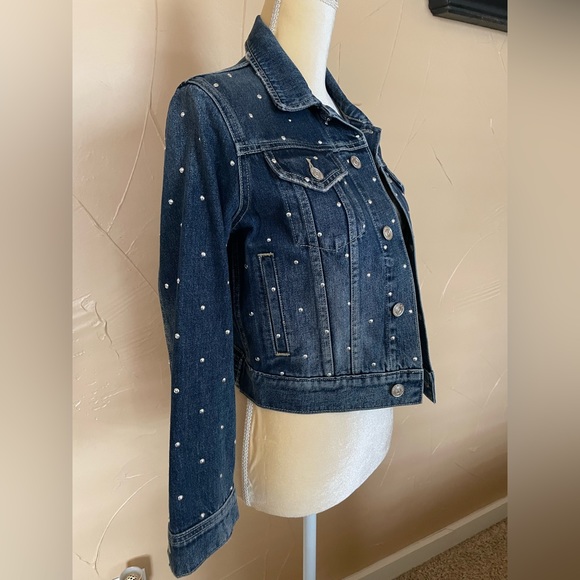 🌟Current Elliot Studded Jean Jacket size 1 Small - Picture 2 of 8